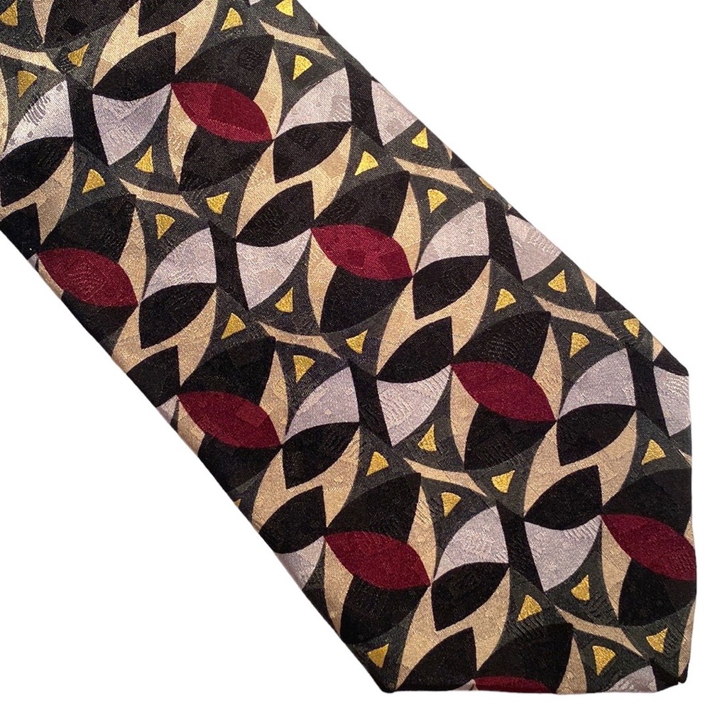 Vintage 90s Ashberry Tie Imported Silk Made in the USA Necktie